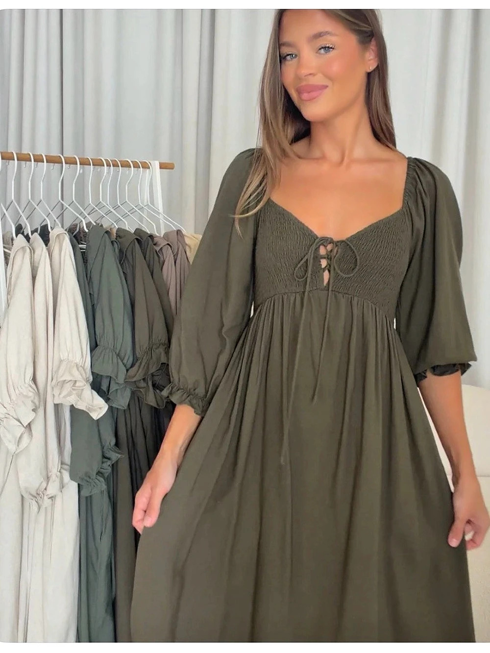 Worth Collective Cecilia Maxi Dress Green